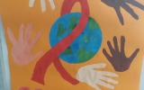Piešinių- plakatų paroda, skirta Pasaulinei AIDS dienai paminėti „Žalingiems įpročiams-Ne!“